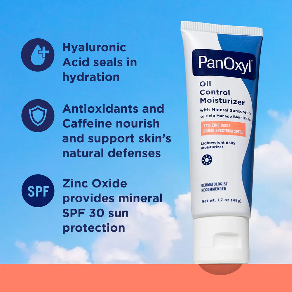 PanOxyl AM Oil Control Daily Moisturizer SPF-30 48g