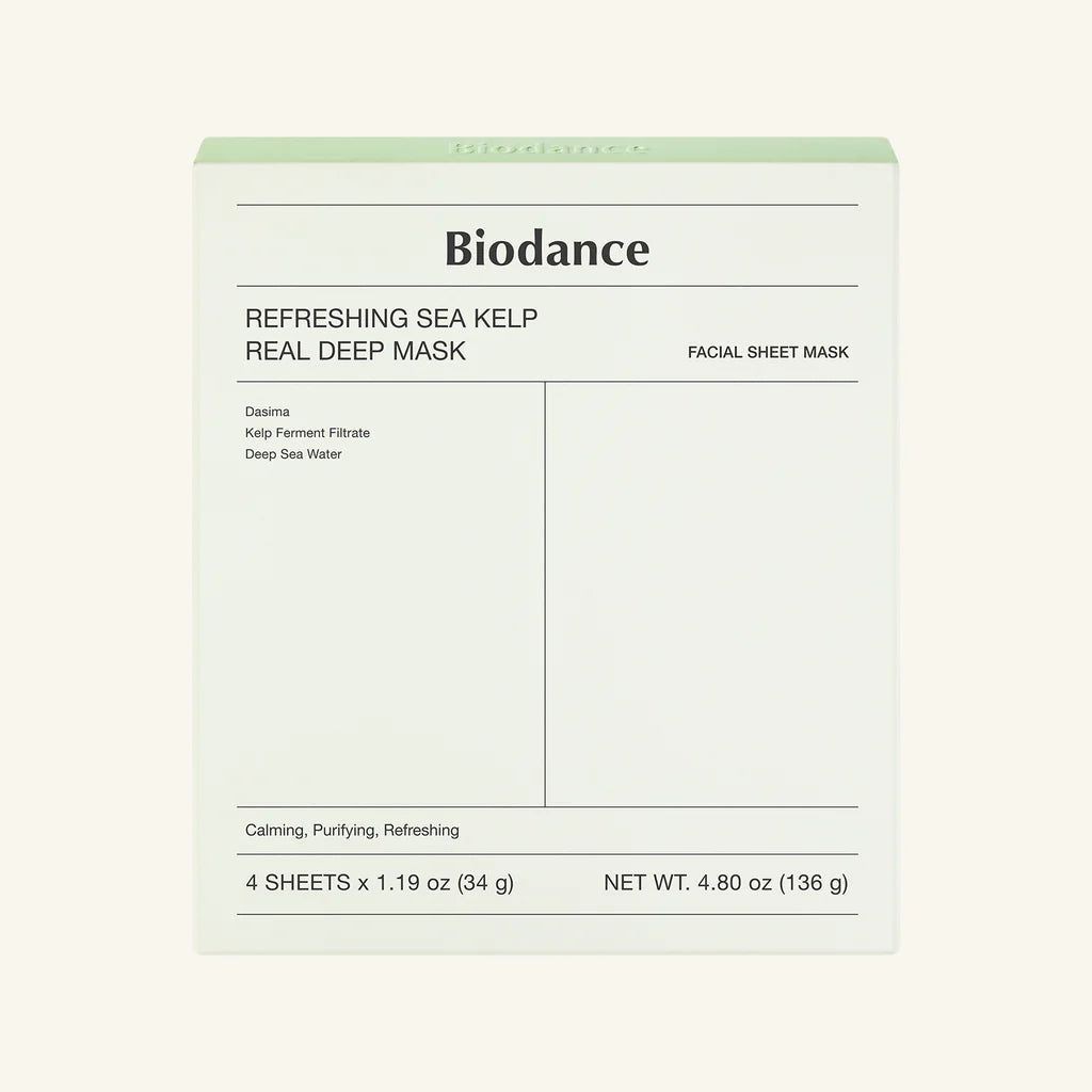 Biodance | Refreshing Sea Kelp Real Deep Mask ( 4/Sheets Box )