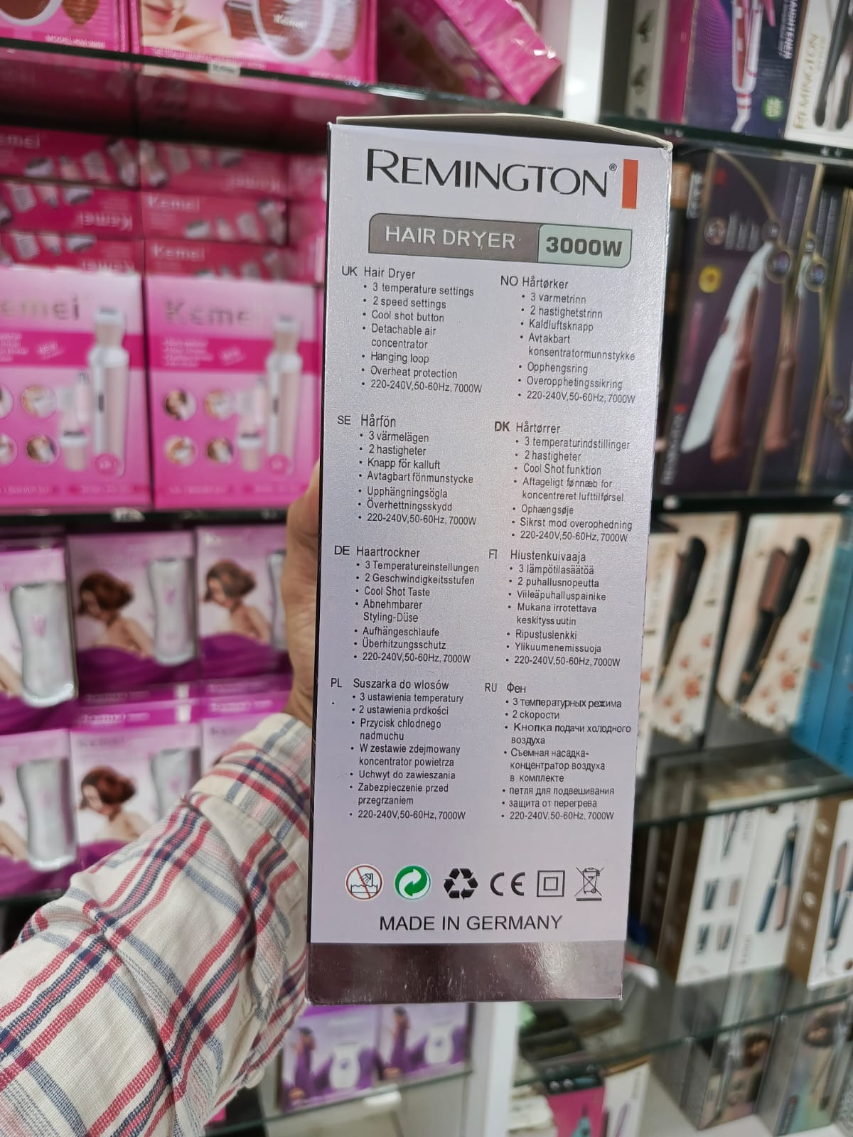 Remington D-8200 Hot & Cold Function Hair Dryer