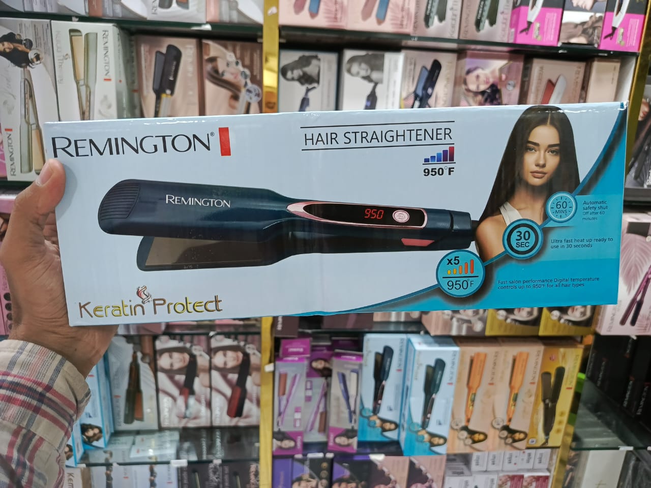 Remington RM-9011L(LCD) Keratin Protect Thin Hair Straightener Digital Temperature Machine