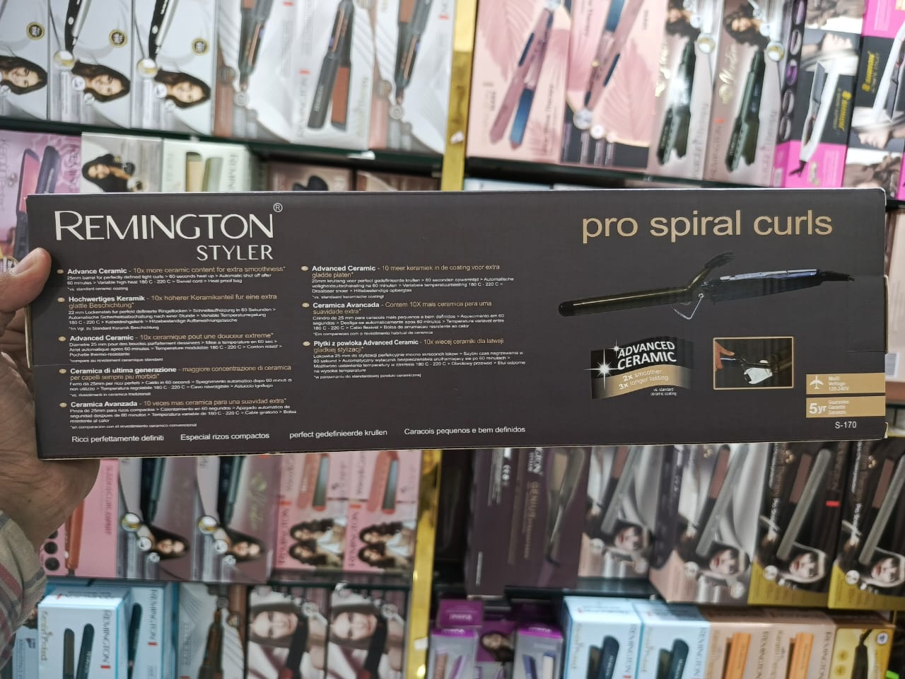 Remington S-170ESI Pro Styler Spiral Professional Curling Rod