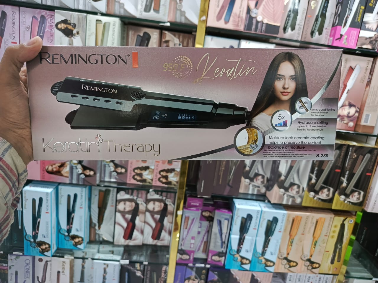 Remington S-289 Keratin Therapy Auto Function Display Professional Hair Straightener