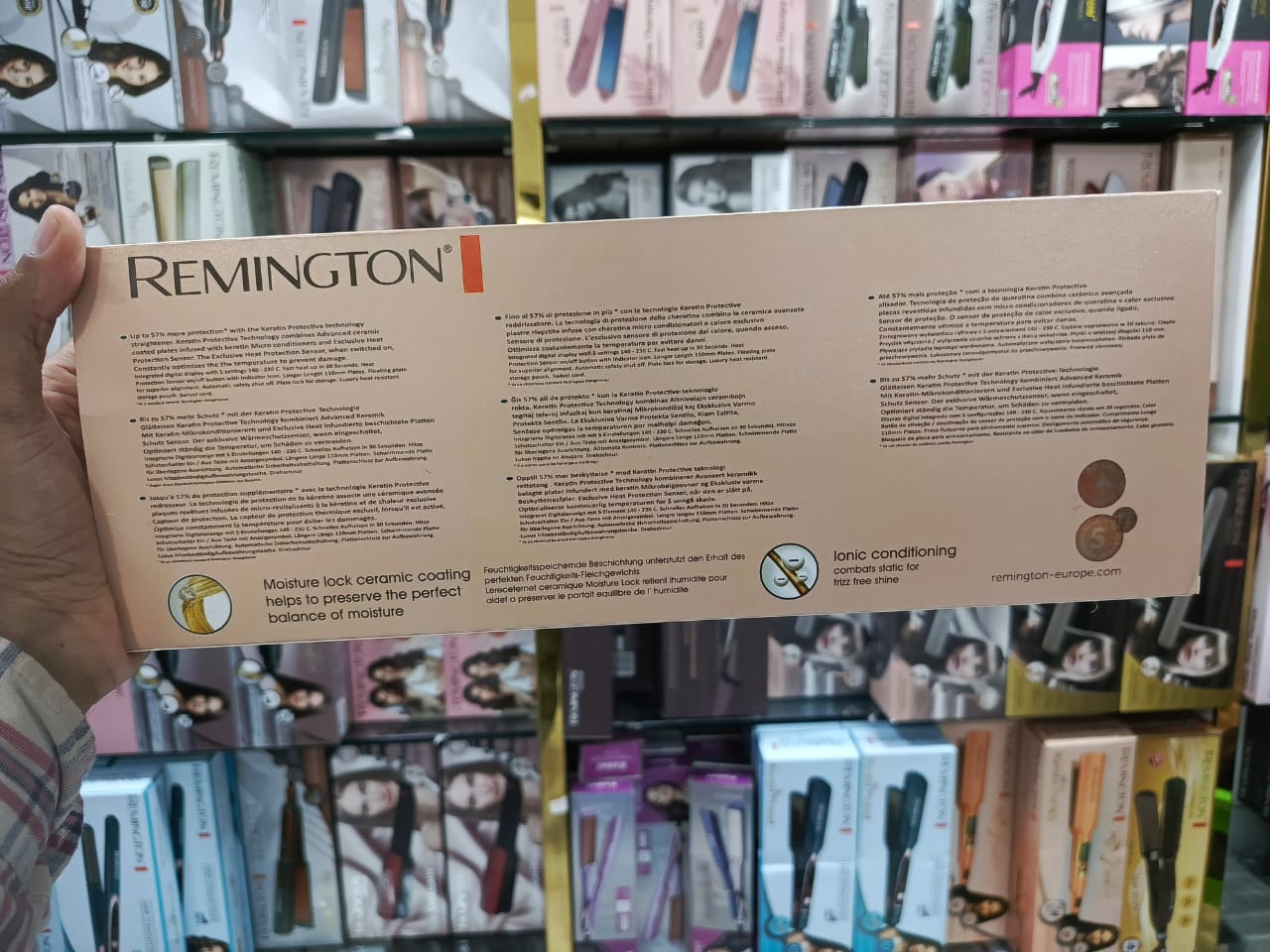 Remington S-419(LCD) Keratin Therapy Digital Temperature Display Hair Straightener Machine