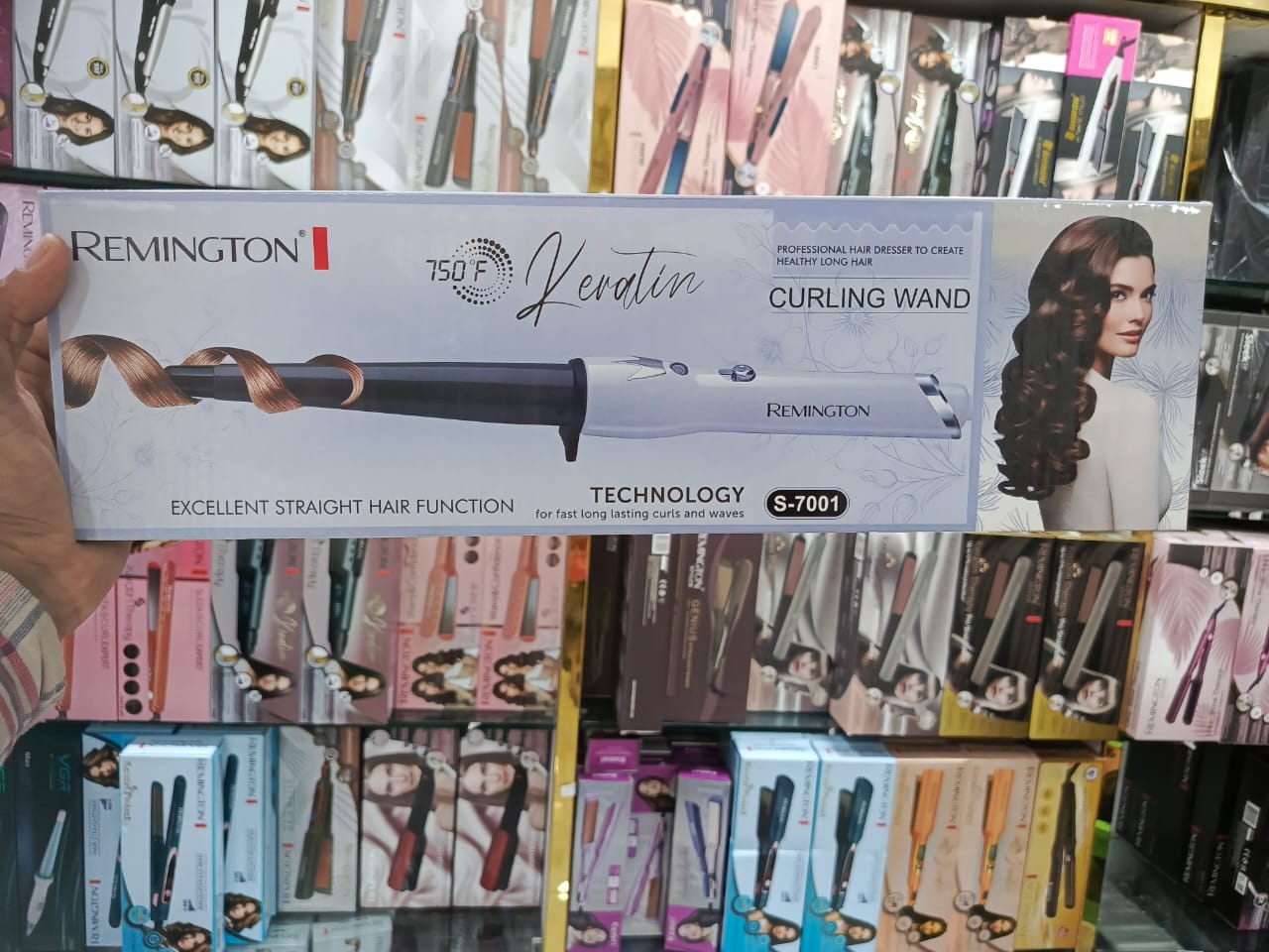 Remington S-7001 Keratin Hair Curling V-Shaped Wand