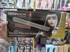 Remington S-8590 (Gold) Keratin Therapy Pro Straightener Digital Temperature Display Hair Straightener Machine