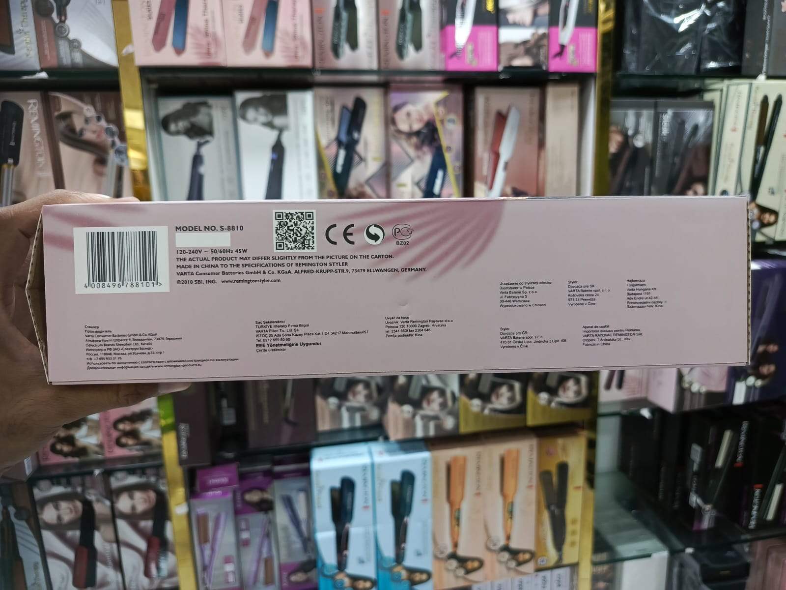 Remington S-8810 Ultra Shine Thin Digital Temperature Display Hair Straightener Machine
