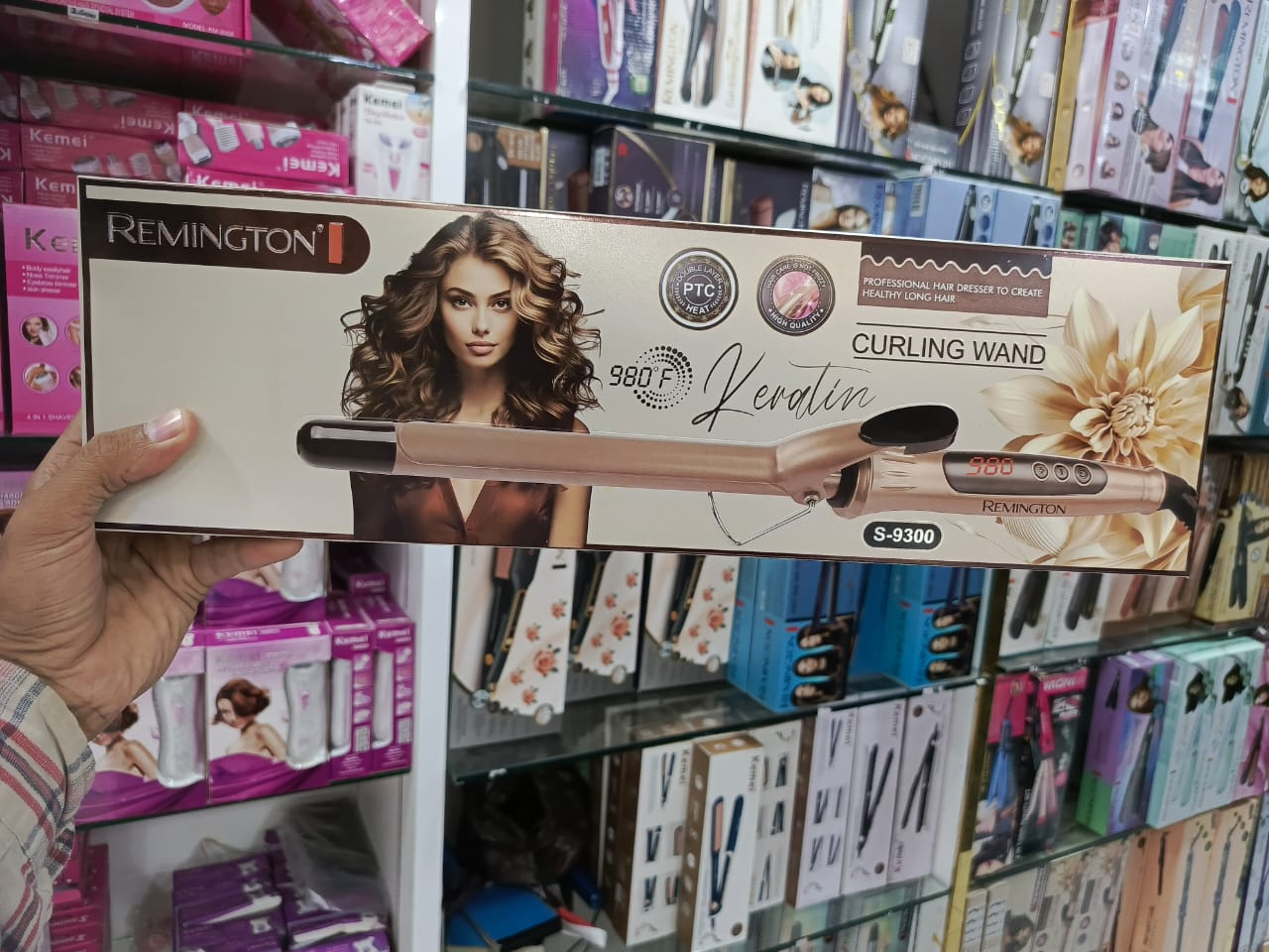 Remington S-9300 Digital Display Keratin Hair Curling Wand