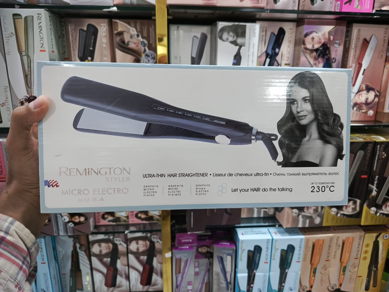 Remington S-9700 Styler New Micro Electro By USA Model Ultra Thin Digital Display Hair Straightener Machine
