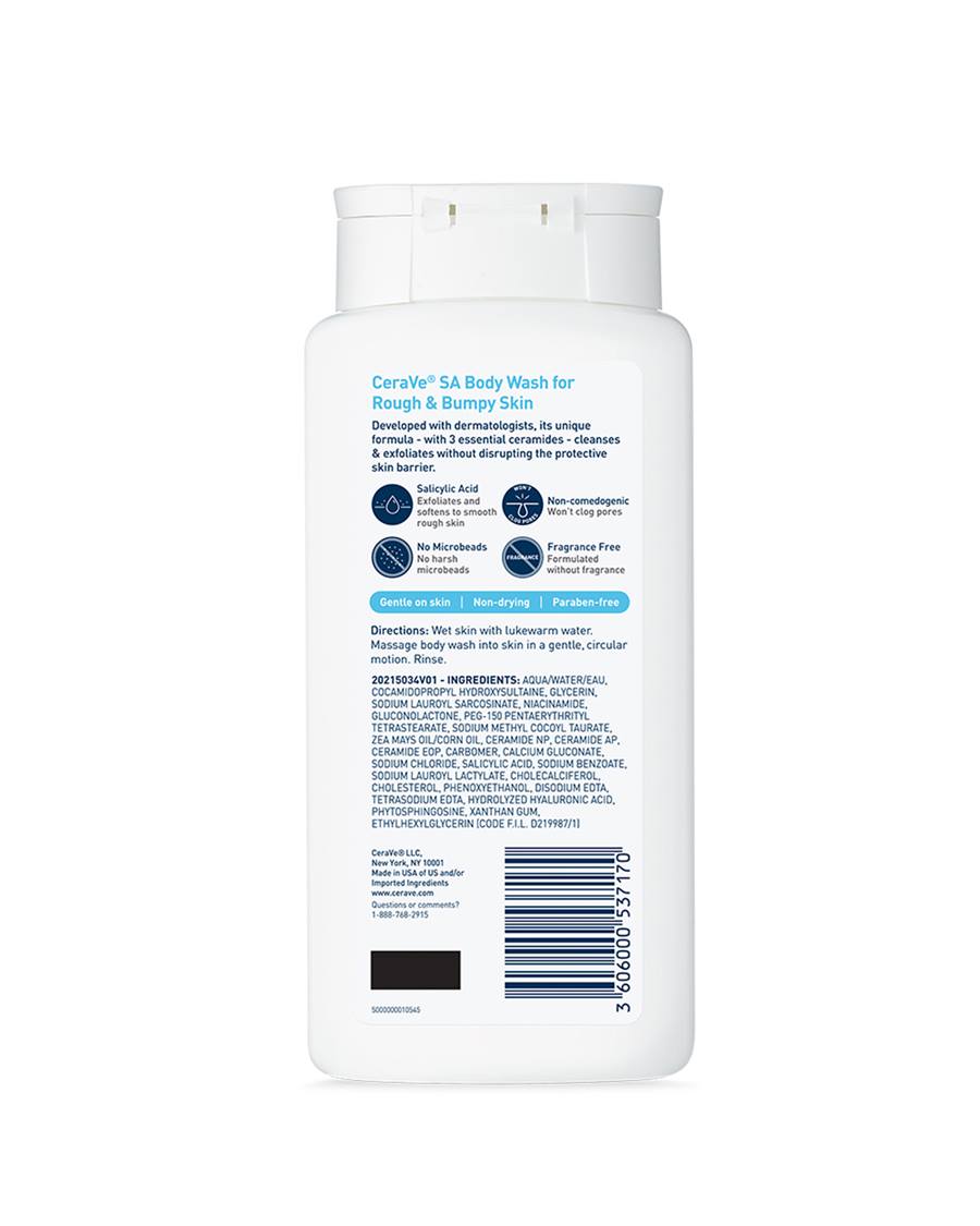 CeraVe SA Body Wash For Rough & Bumpy Skin 296 ML