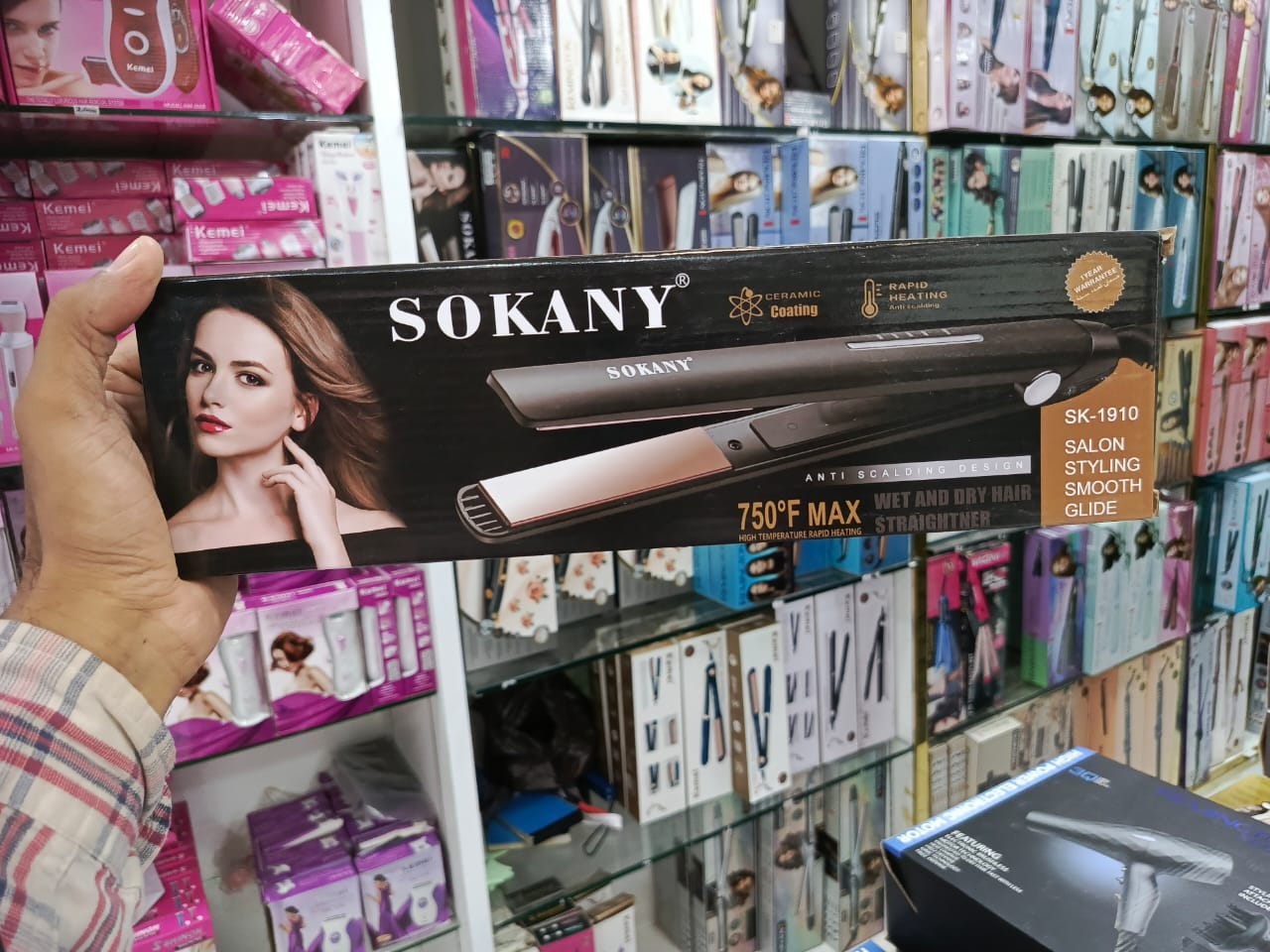Sokany SK-1910 Slim Body Wet And Dry Hair Straightener