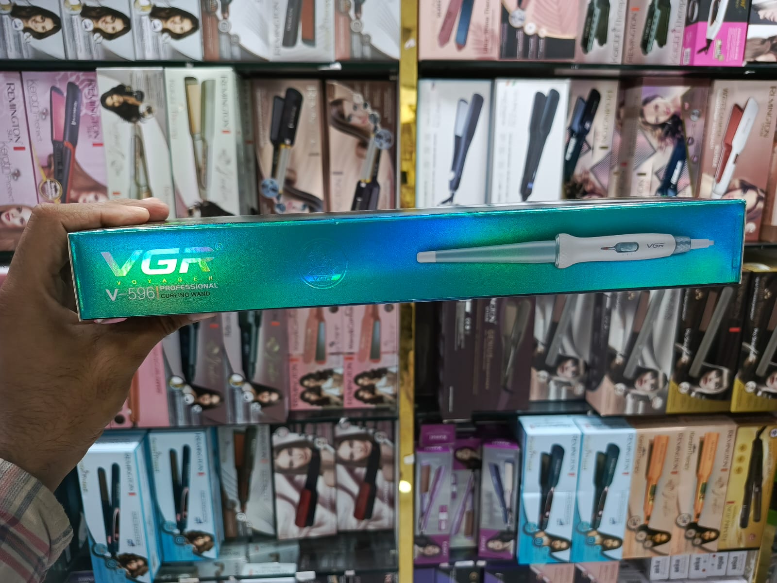 VGR V-Shaped Professional Hair Curling Rod