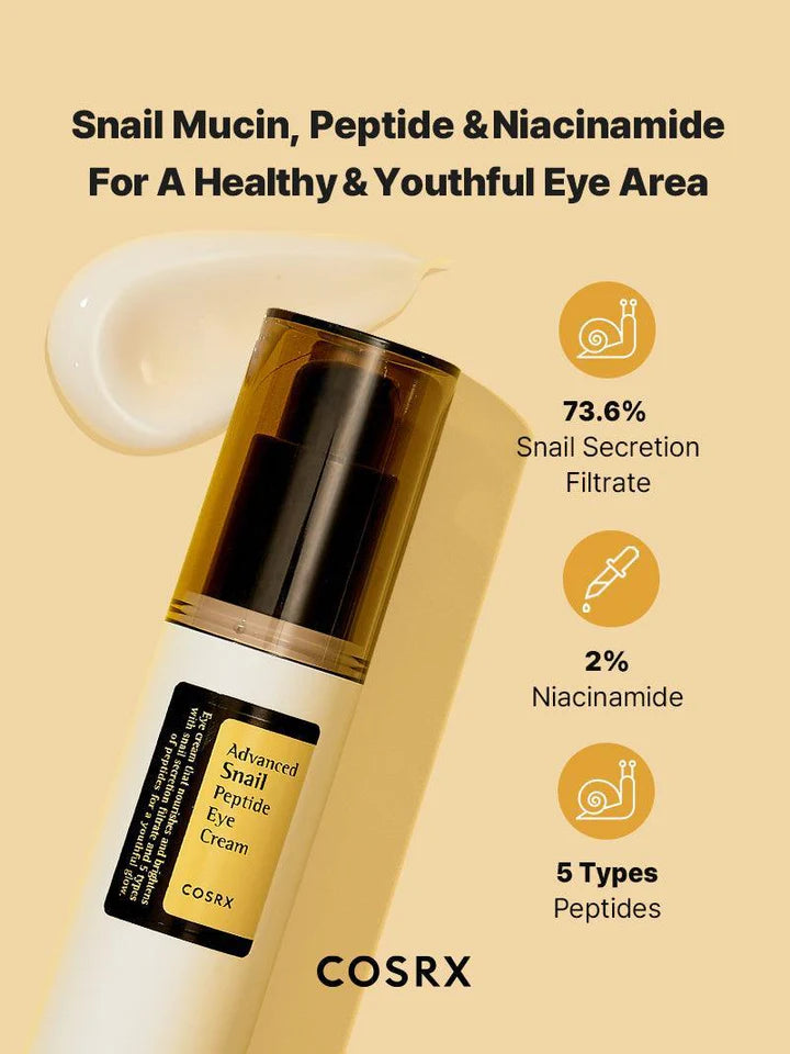 COSRX Snail Mucin Peptide Under Eye Cream 25ml