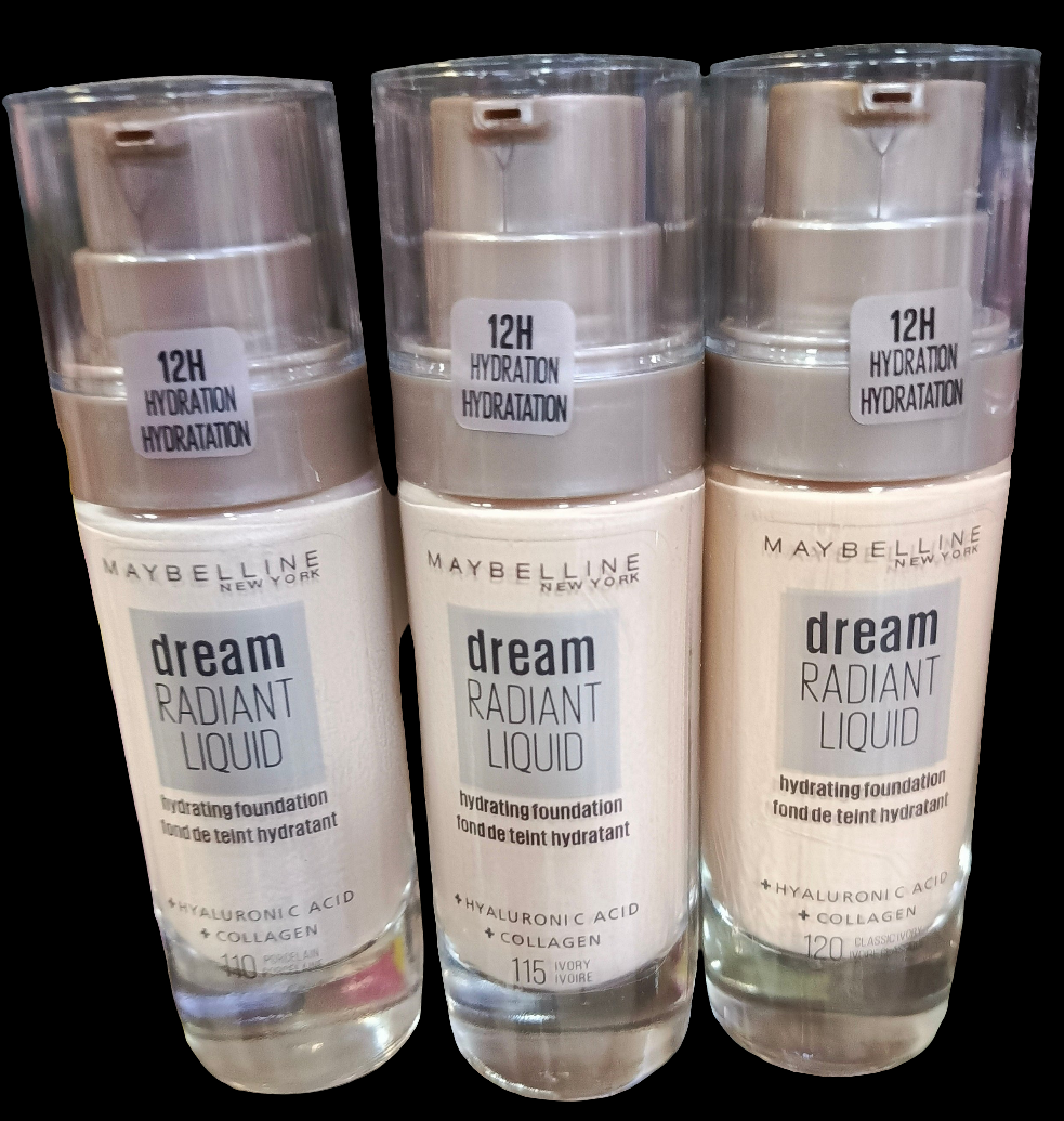 Maybelline Dream Radiant Satin Liquid Foundation ( 3/Shades Available )