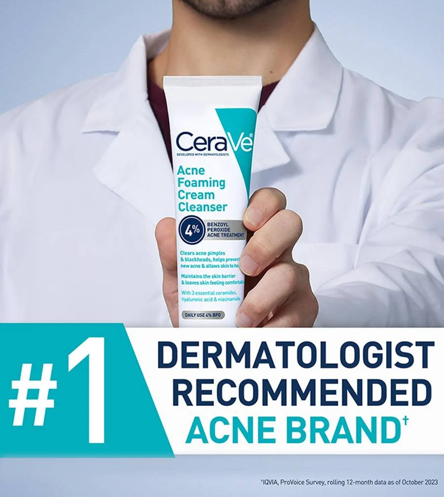 CeraVe Acne 4% Benzoyl Peroxide Foaming Cream Cleanser 150 ML