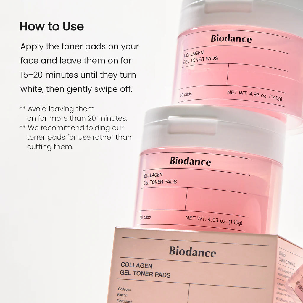 Biodance | Collagen Gel Toner 60/Pads Jar 140g