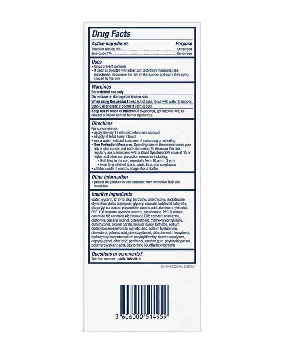 CeraVe Hydrating Mineral Sunscreen SPF 50 Face Lotion 75 ML