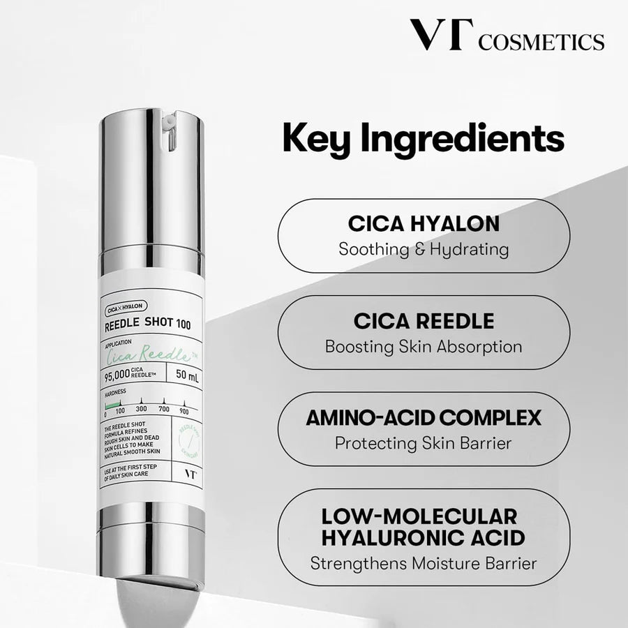 VT Reedle Shot 100 CicaXhyalon Serum 50ml