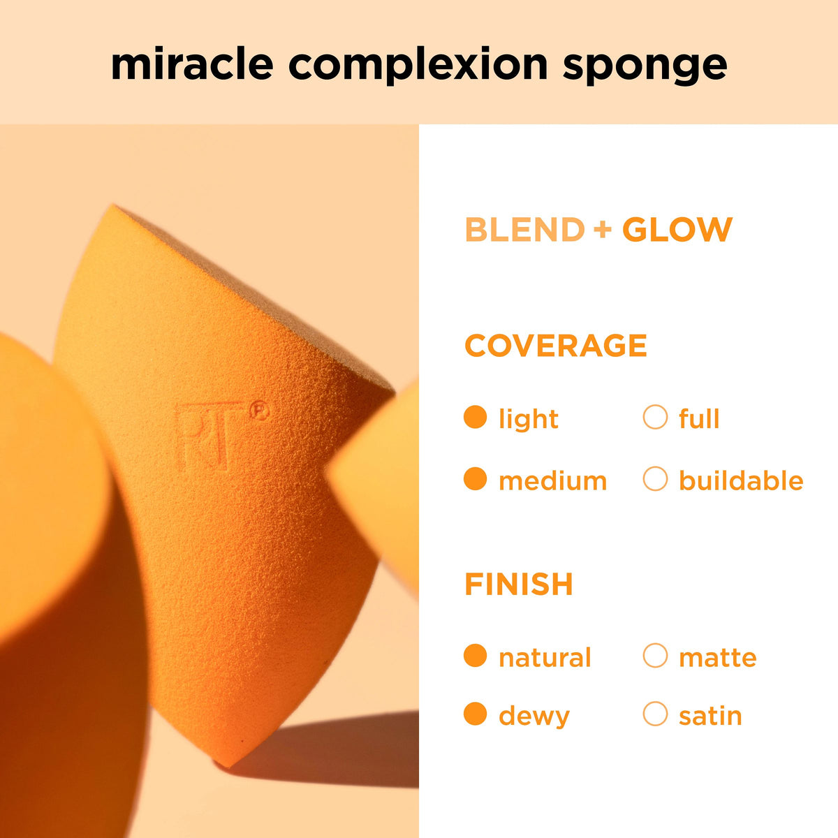 Real Techniques Miracle Complexion Sponge 4/Pcs Set