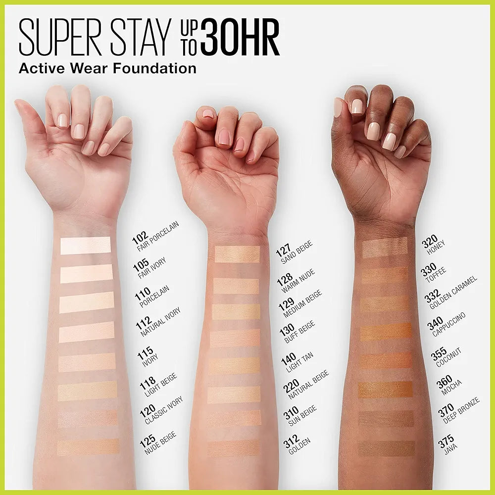 Maybelline Super Stay Active Wear 30H Foundation ( 3/Shades Available )