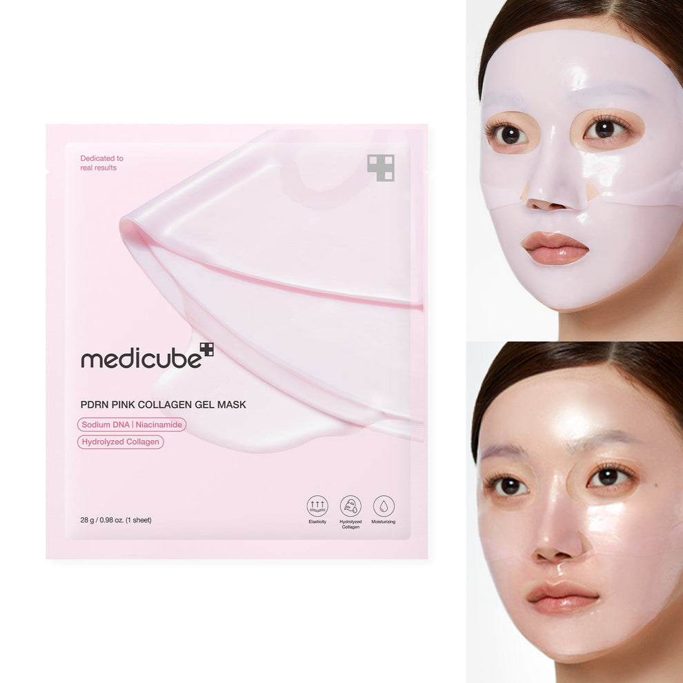 Medicube PDRN Pink Collagen Jelly Gel Face Sheet Mask ( 4/Sheets Box )
