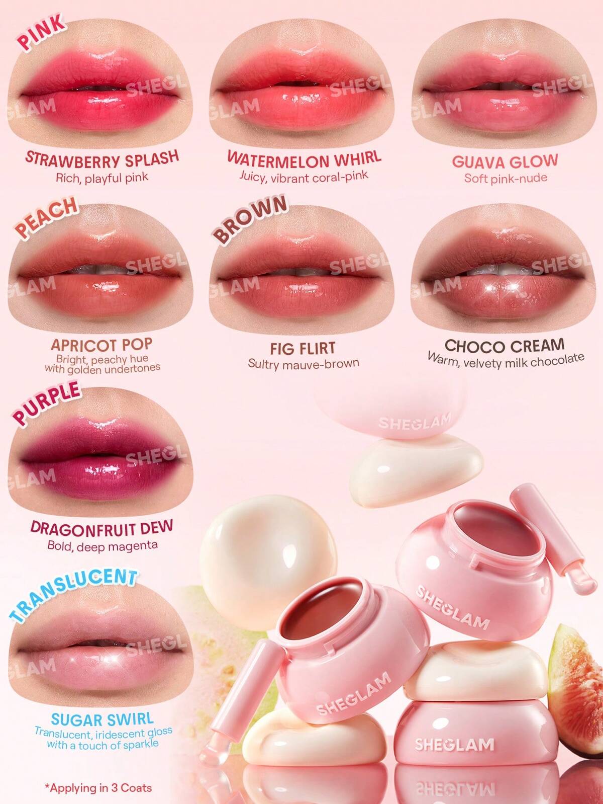 SHEGLAM Hydra Jelly Pocket Lip Jam (8/Shades Available)