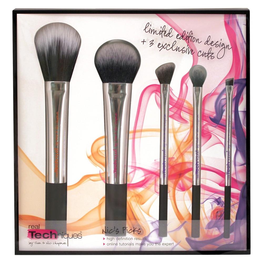 Real Techniques Nic's Picks Limited Edition Design 5/Pcs Makeup Brushes Set