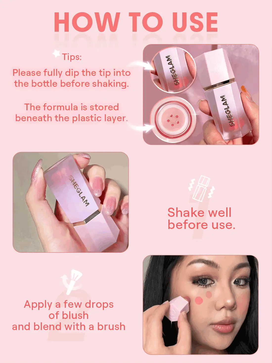 SHEGLAM Color Bloom Liquid Blush (8/Shades Available)