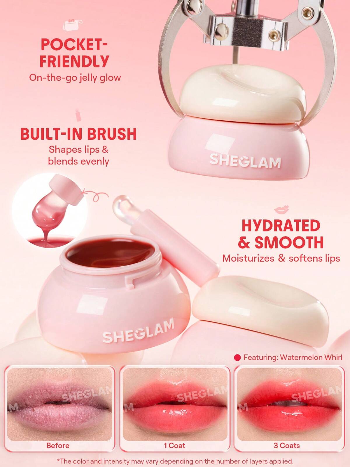 SHEGLAM Hydra Jelly Pocket Lip Jam (8/Shades Available)