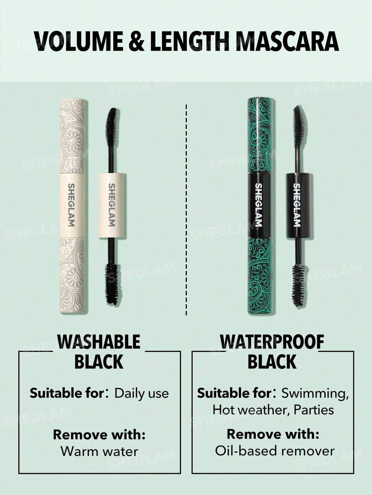 SHEGLAM Double-Ended 2in1 Mascara (2/Variant Available)