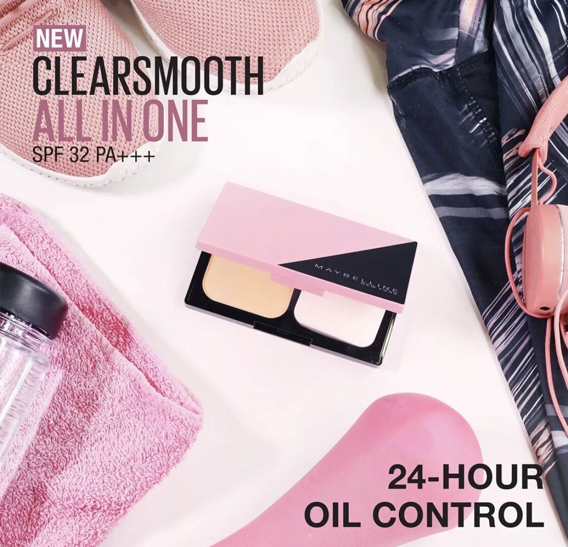 Maybelline Clear Smooth All In One Two Way Cake ( 4/Shades Available )
