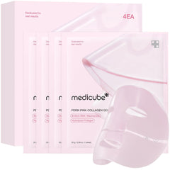 Medicube PDRN Pink Collagen Jelly Gel Face Sheet Mask ( 4/Sheets Box )