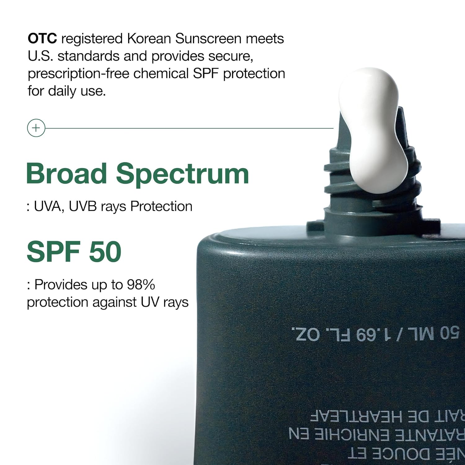 ANUA Heart Leaf Silky Moisture Mild Sunscreen 50ml