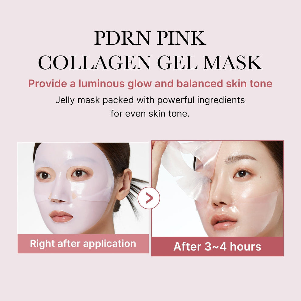 Medicube PDRN Pink Collagen Jelly Gel Face Sheet Mask ( 4/Sheets Box )