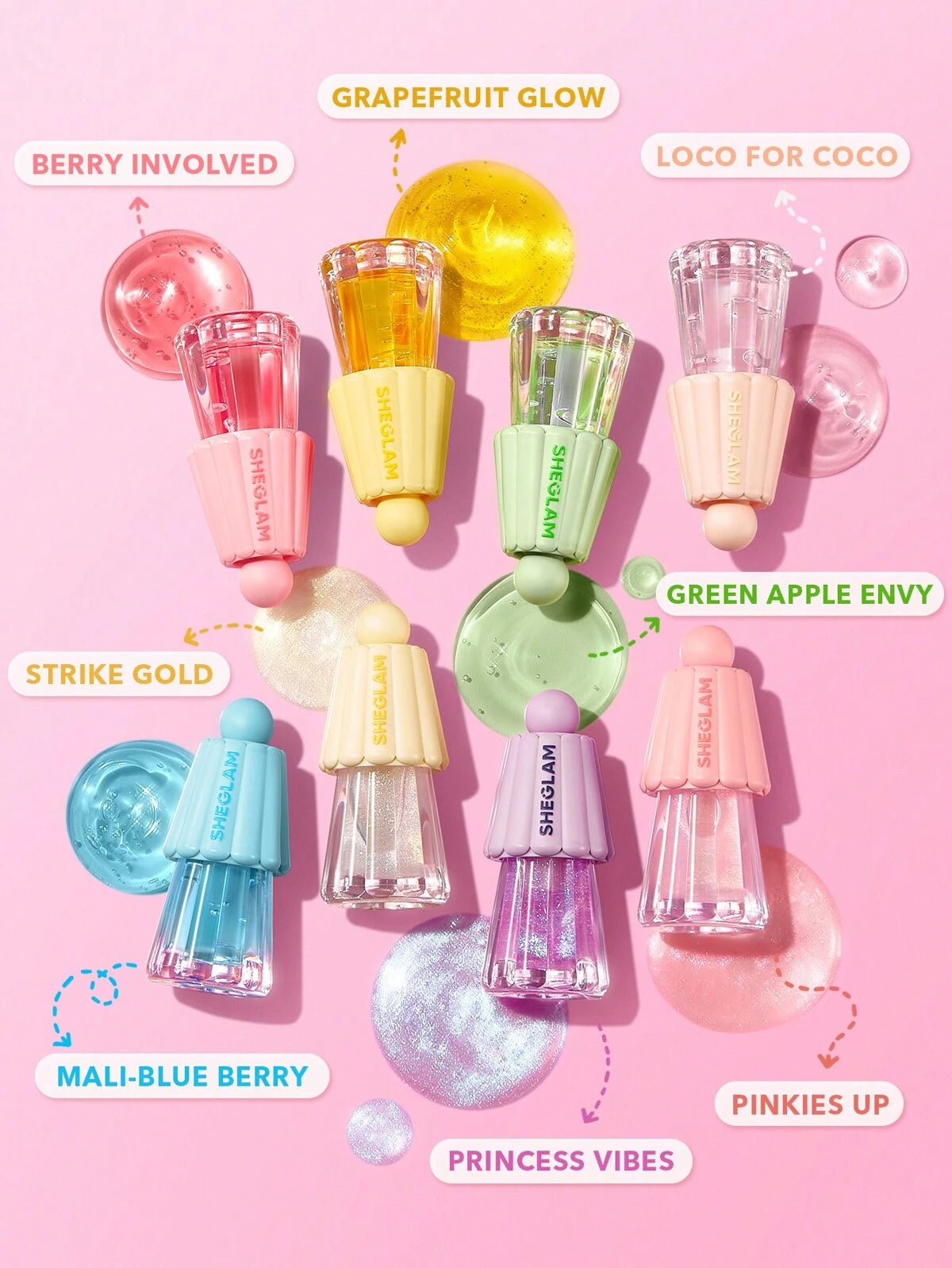 SHEGLAM Princess Jelly Wow Hydrating Lip Oil (6/Shades Available)