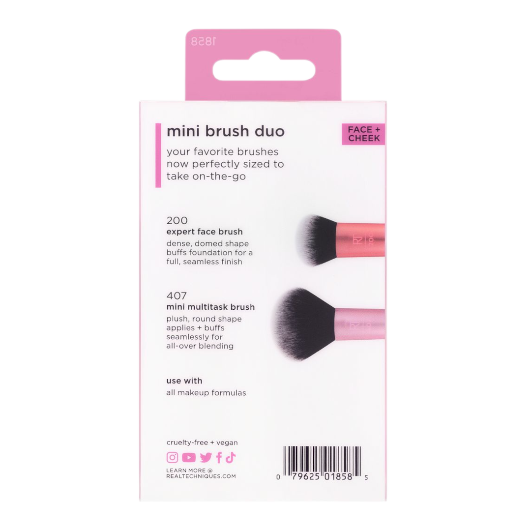 Real Techniques Mini Brush Duo For Face & Cheek