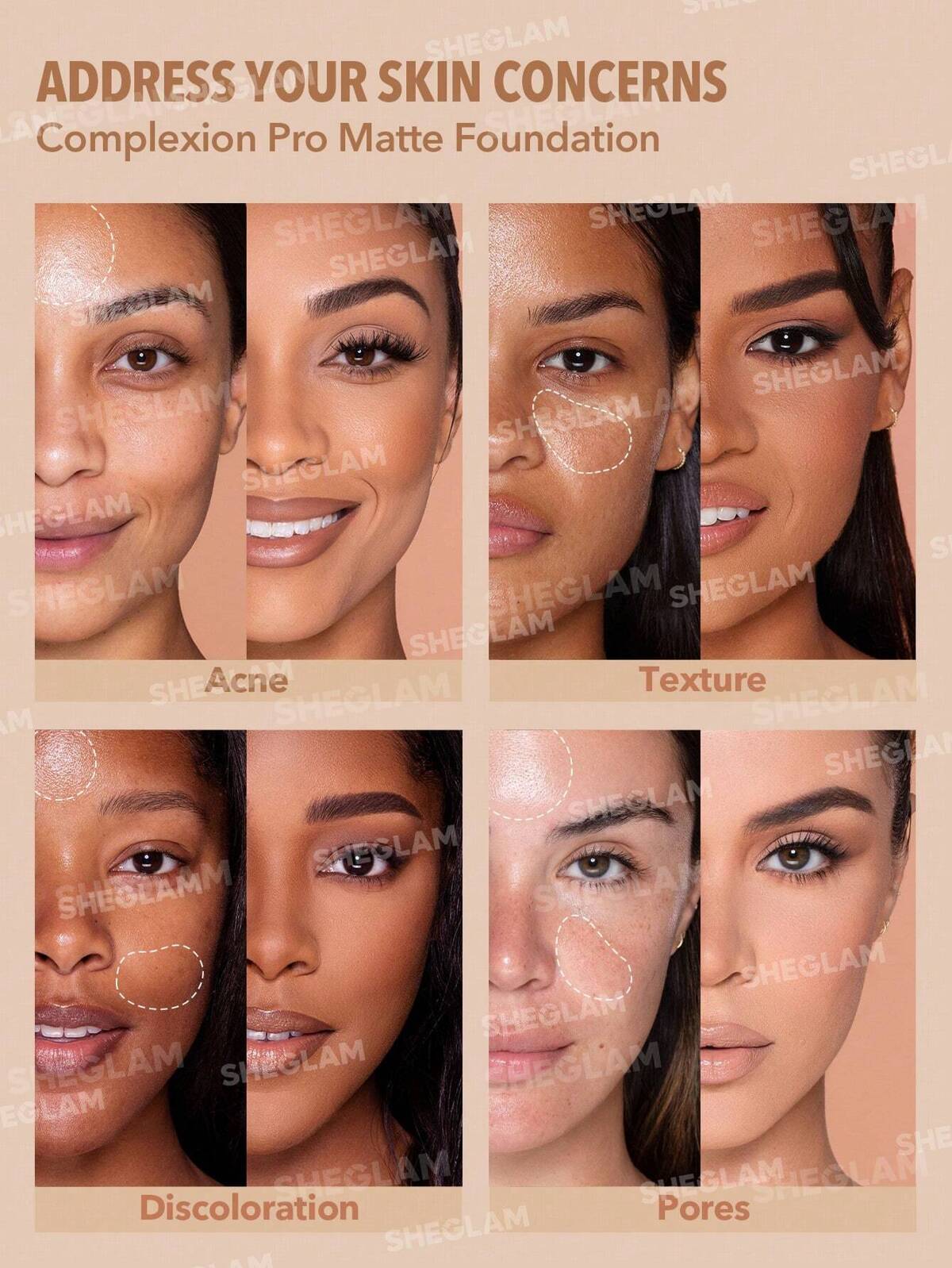 SHEGLAM Complexion Pro Matte Foundation (3/Shades Available)