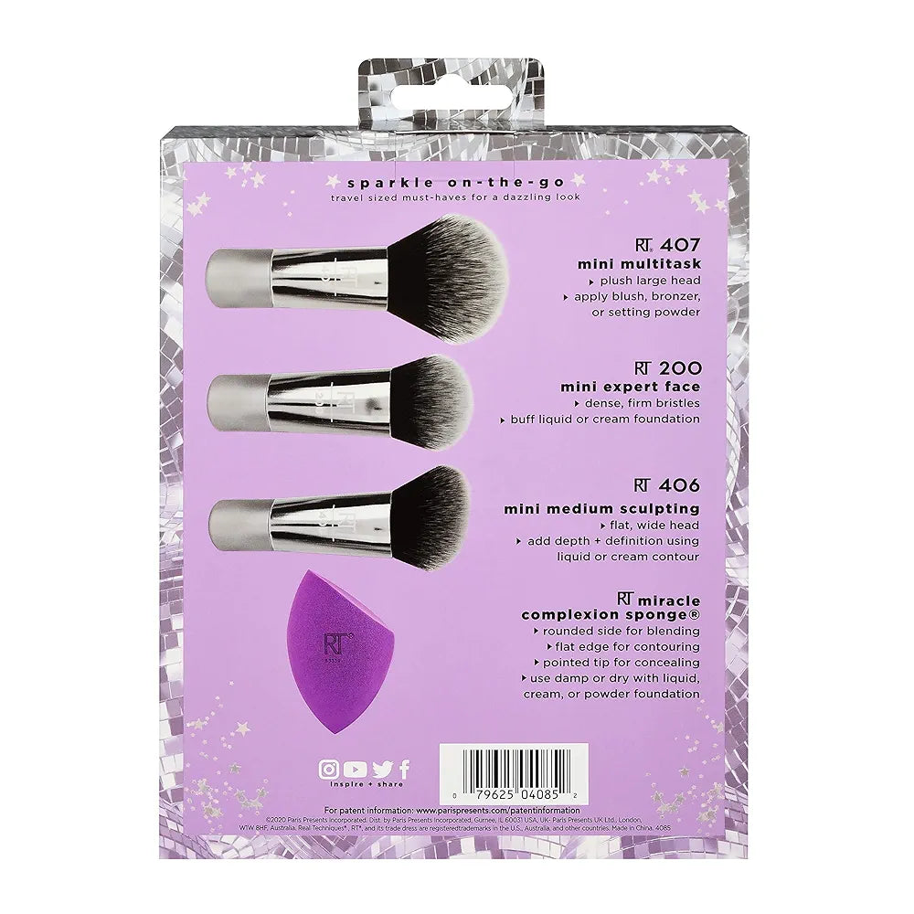 Real Techniques - Sparkle On-the-Go Limited Edition Brush Set