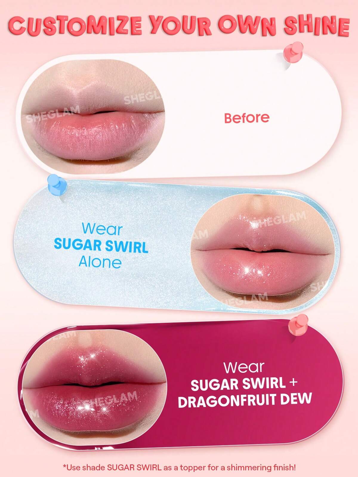 SHEGLAM Hydra Jelly Pocket Lip Jam (8/Shades Available)