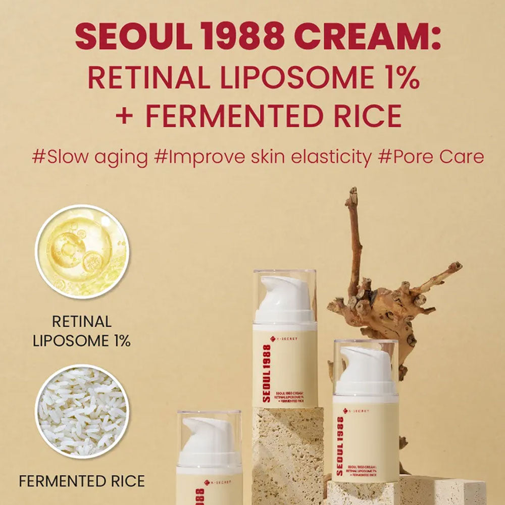 K-SECRET | SEOUL 1988 Cream : Retinal Liposome 1% + Fermented Rice 50ml