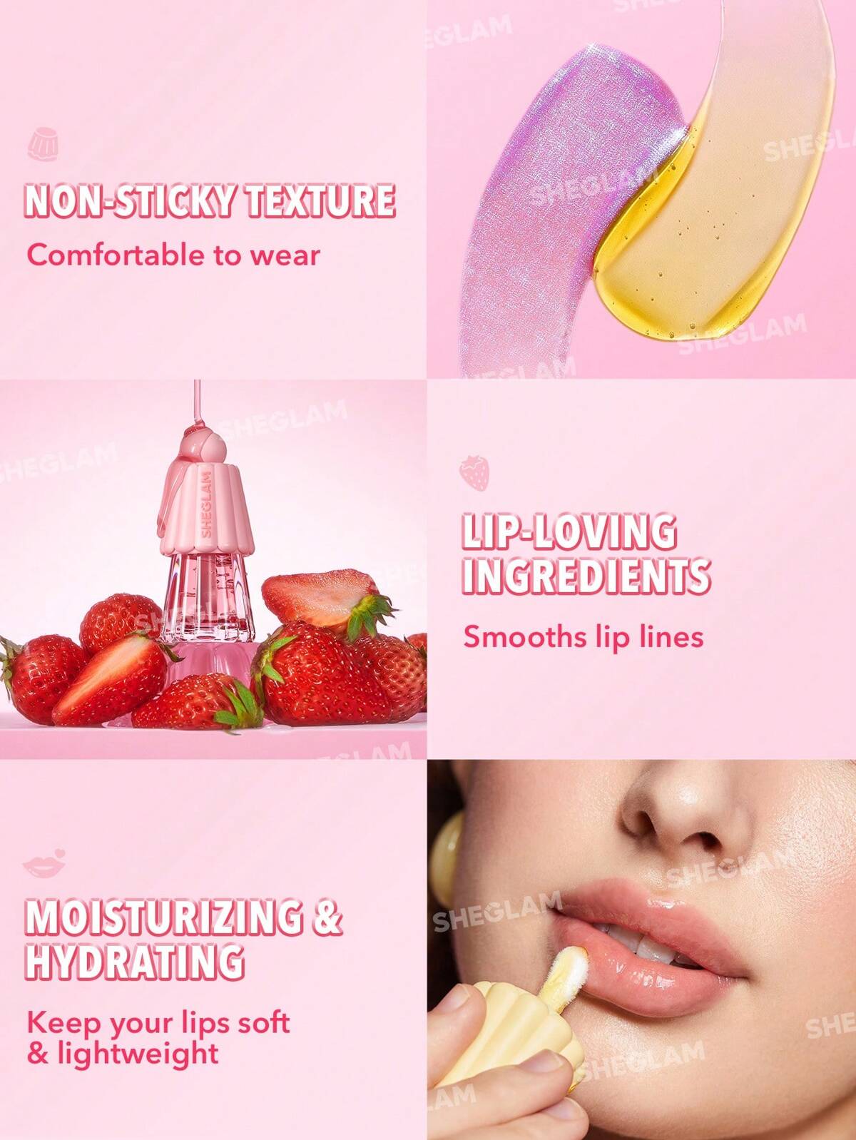 SHEGLAM Princess Jelly Wow Hydrating Lip Oil (6/Shades Available)