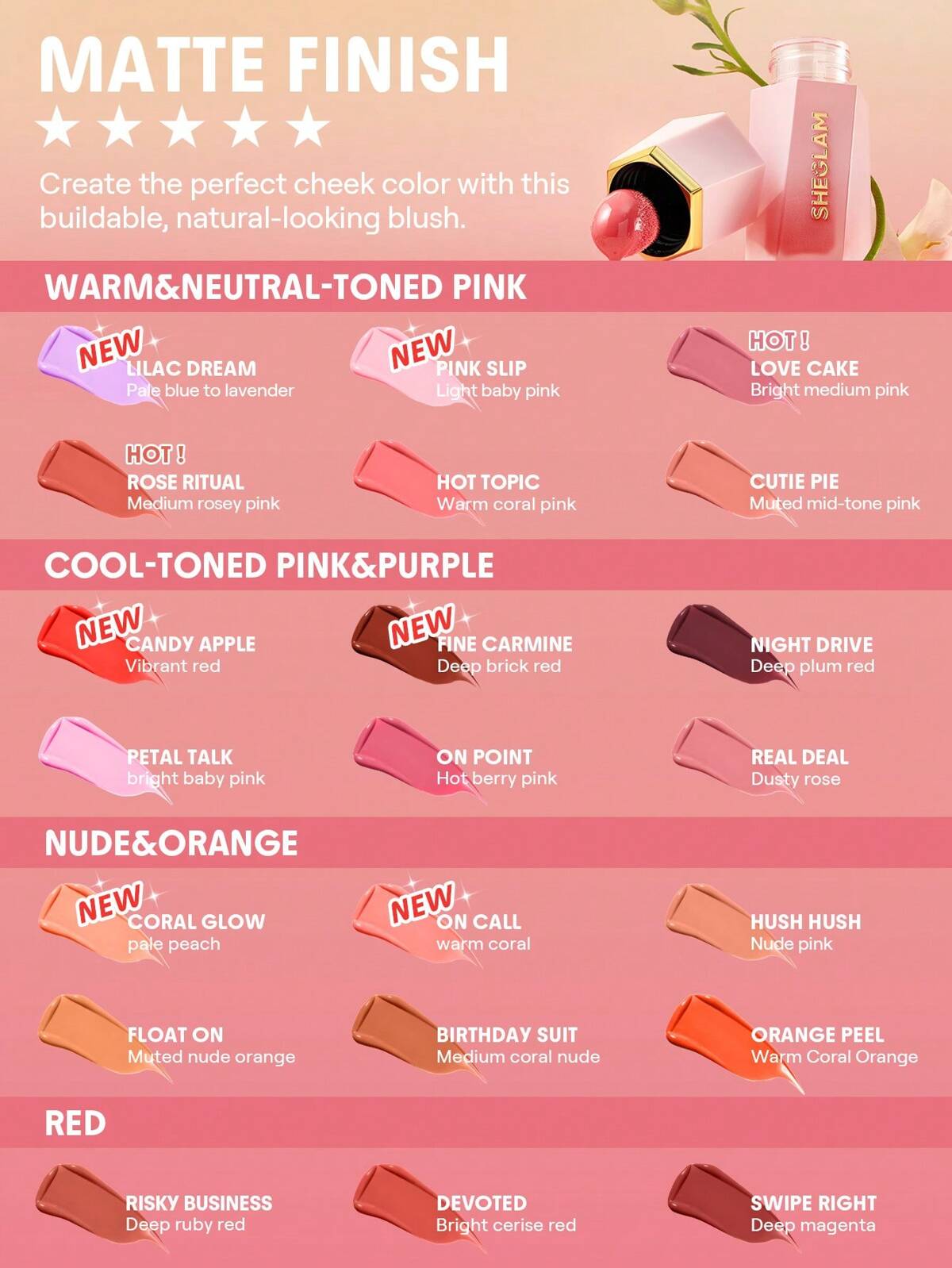 SHEGLAM Color Bloom Liquid Blush (8/Shades Available)