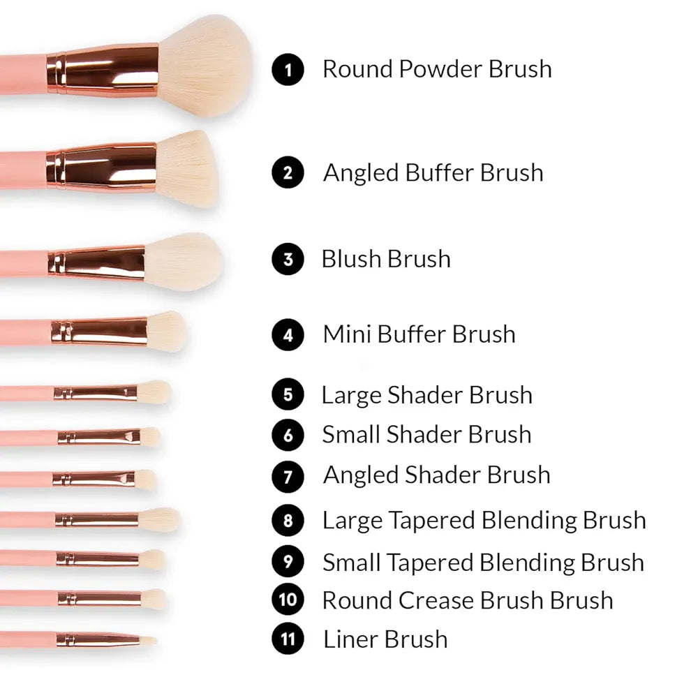 BH Cosmetics - Weekend Vibes Brunch Bunch 11/Piece Brush Set