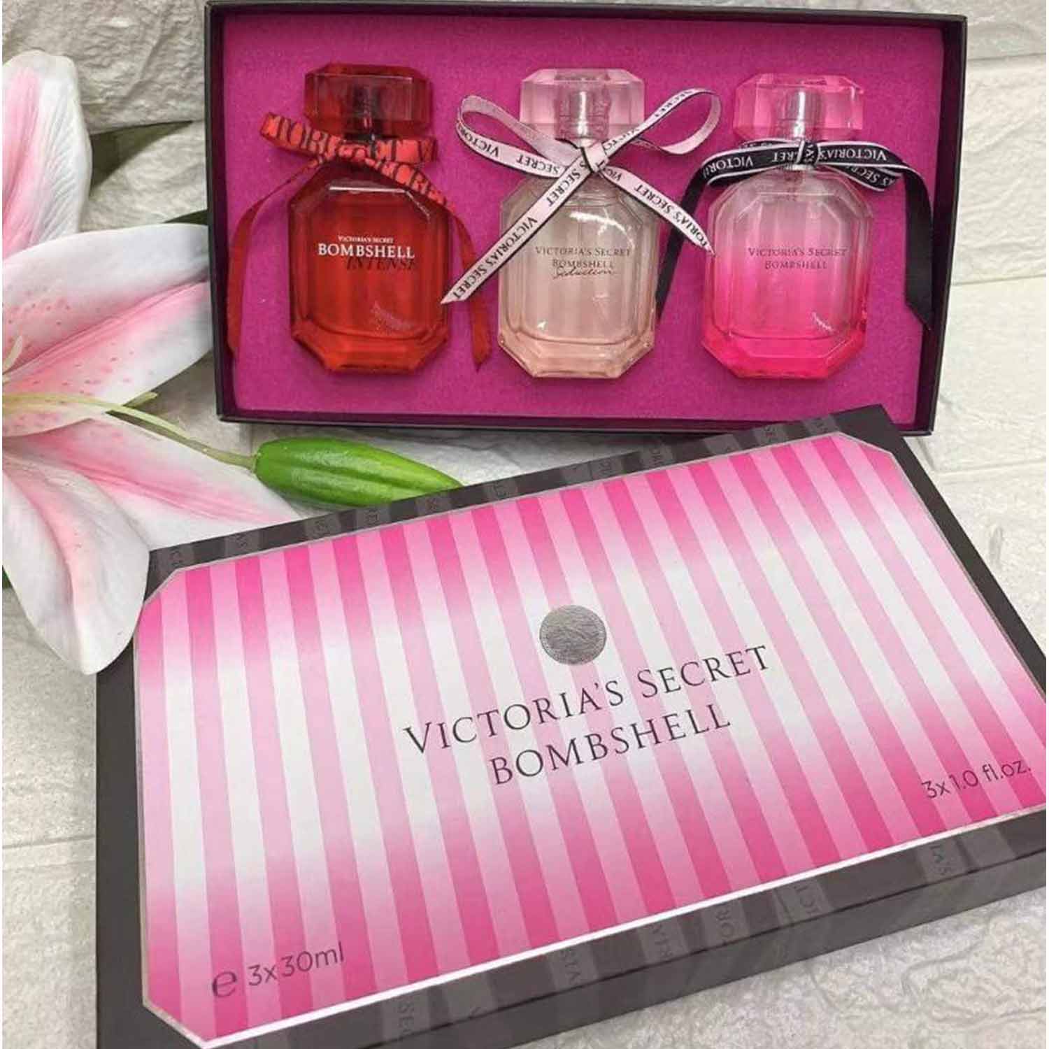 Victoria's Secret Bombshell Variant Mini 3in1 Parfum Women Gift Set