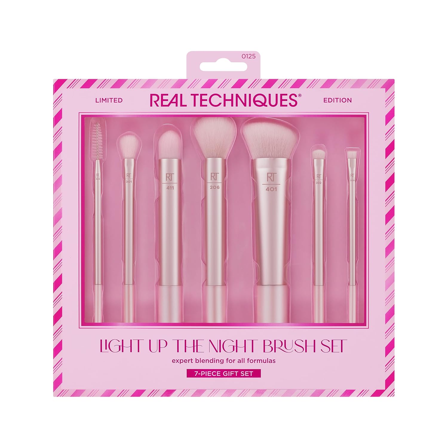 Real Techniques Limited Edition Light Up The Night Brush Kit 7/Piece Set