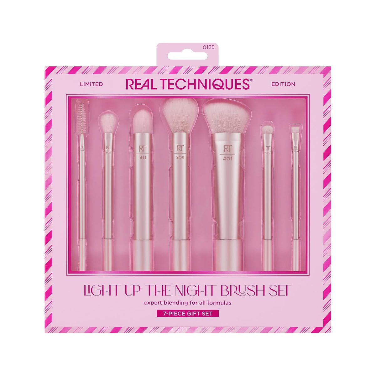 Real Techniques Limited Edition Light Up The Night Brush Kit 7/Piece Set