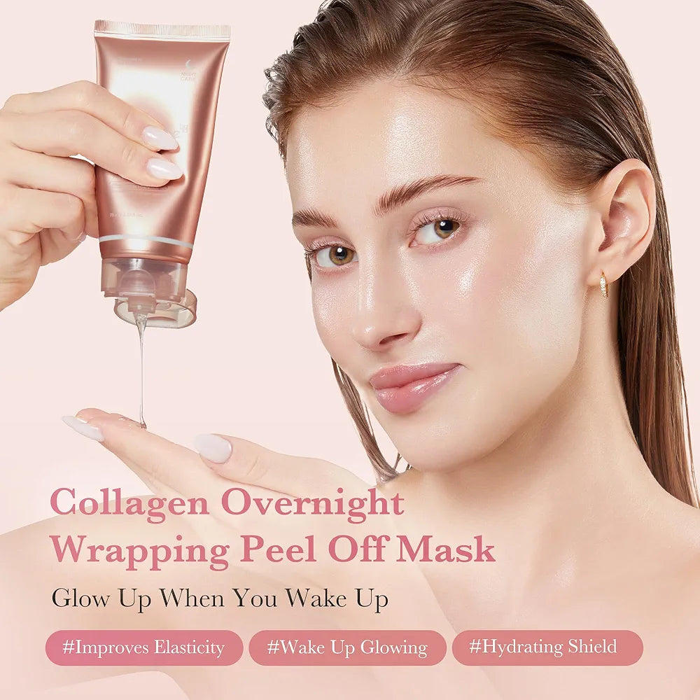 Medicube Collagen Overnight Wrapping Peel Off Facial Mask Tube 75ml