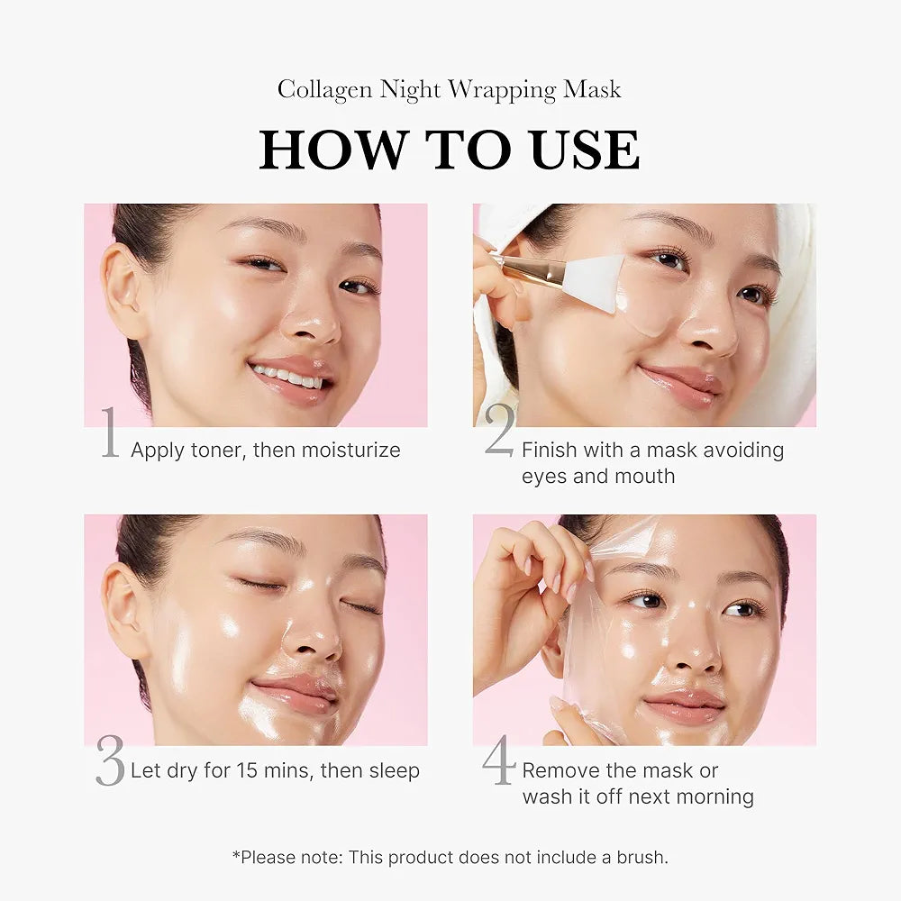 Medicube Collagen Overnight Wrapping Peel Off Facial Mask Tube 75ml
