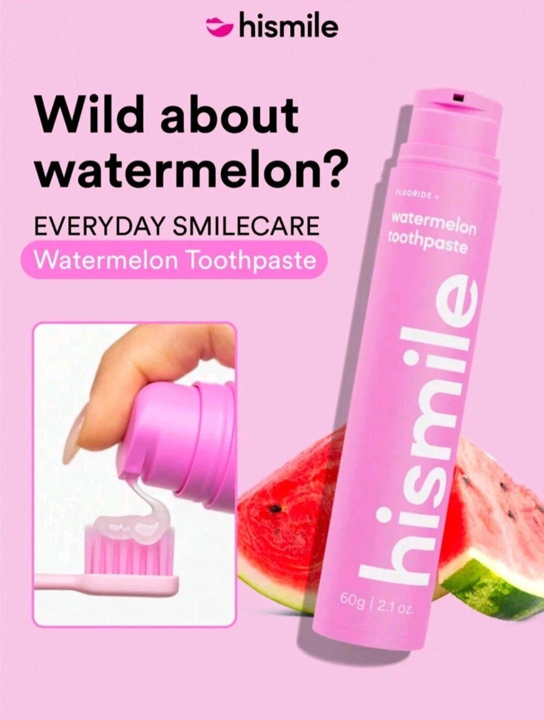 Hismile Watermelon Flavoured Toothpaste 60g